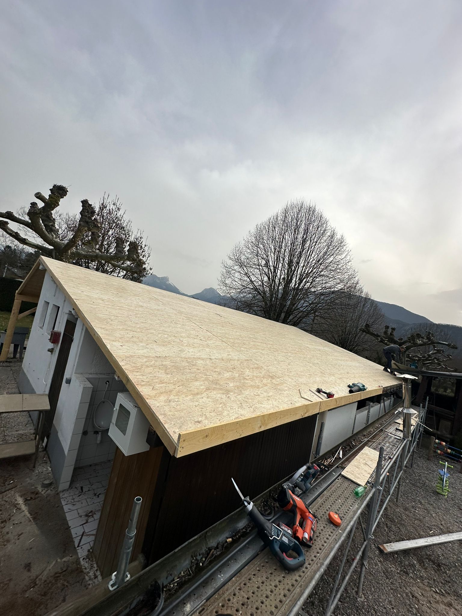 Après les travaux de réfection complète charpente